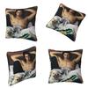 Adam Driver Con Cane Foto Sessione Federa Quadrata Copricuscino Federa Cuscino Copricuscino da Lancio Per Casa Divano Soggiorno