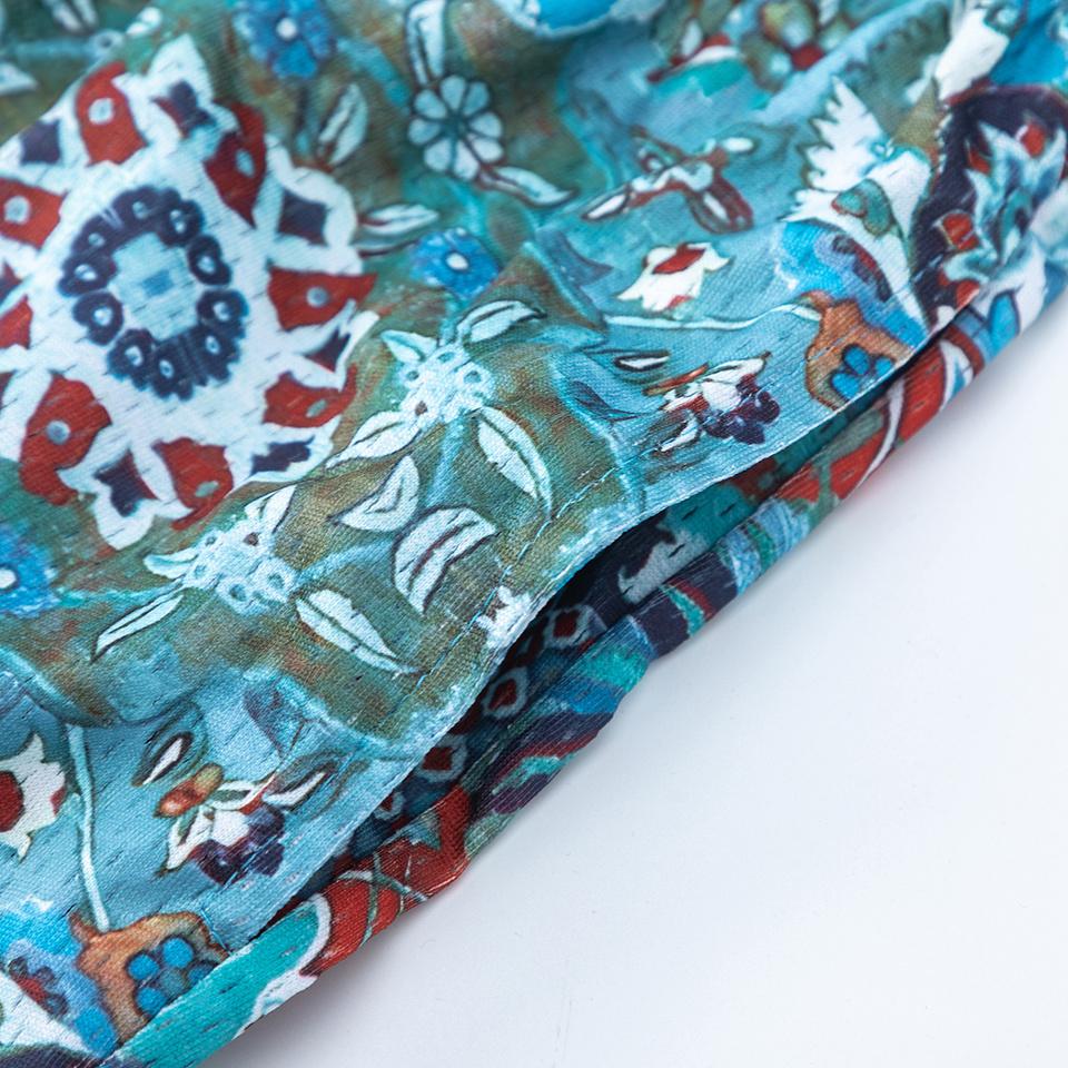 EES-03 Pánské síťované rychleschnoucí plážové šortky, Letní tie-dye plavecké šortky na dovolenou