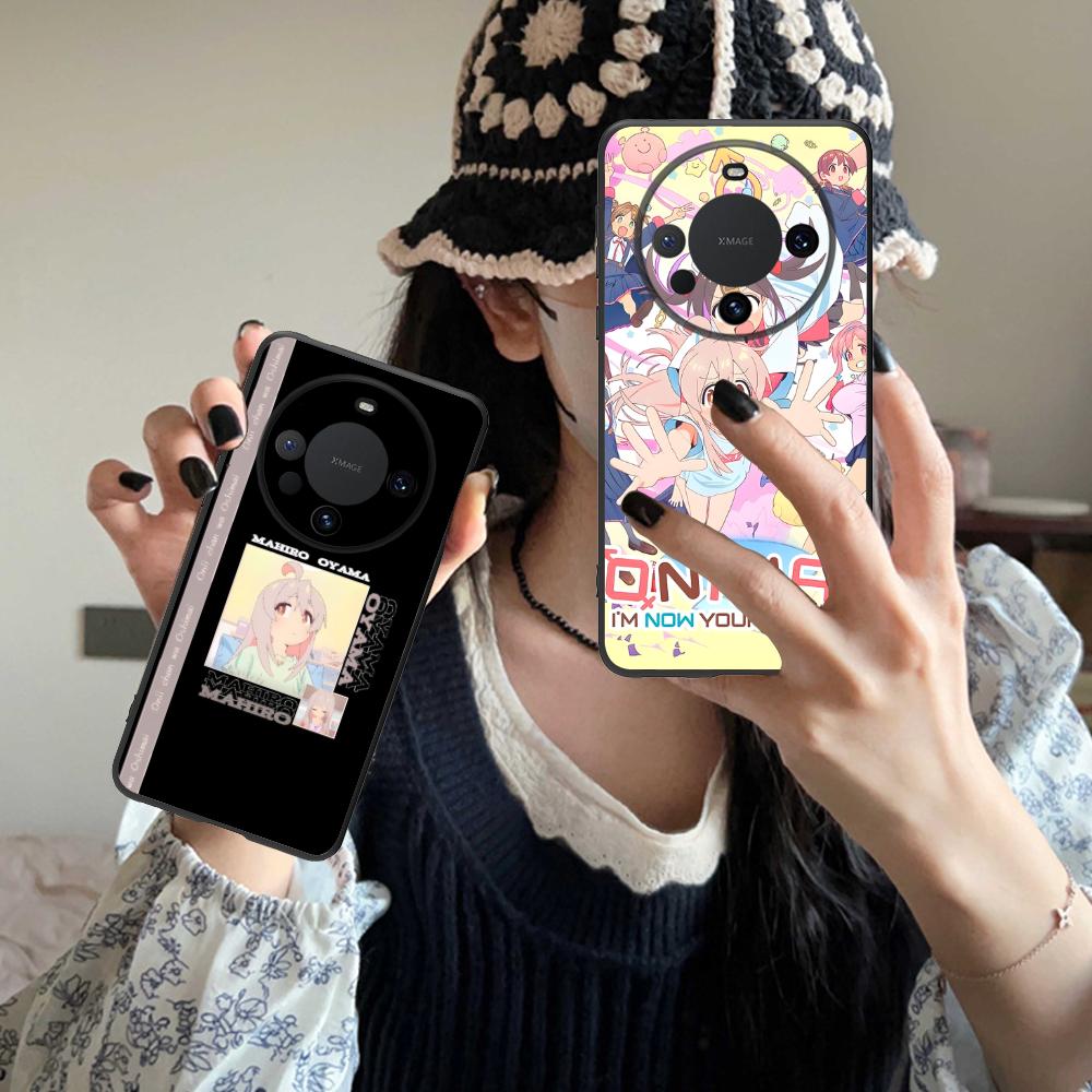 Anime Mahiro Oyama Onimai Phone Case for Huawei Mate 60 50 40 30 20 10 Pro Plus Lite E 5G Colorful Printing Cover Pretty Luxury