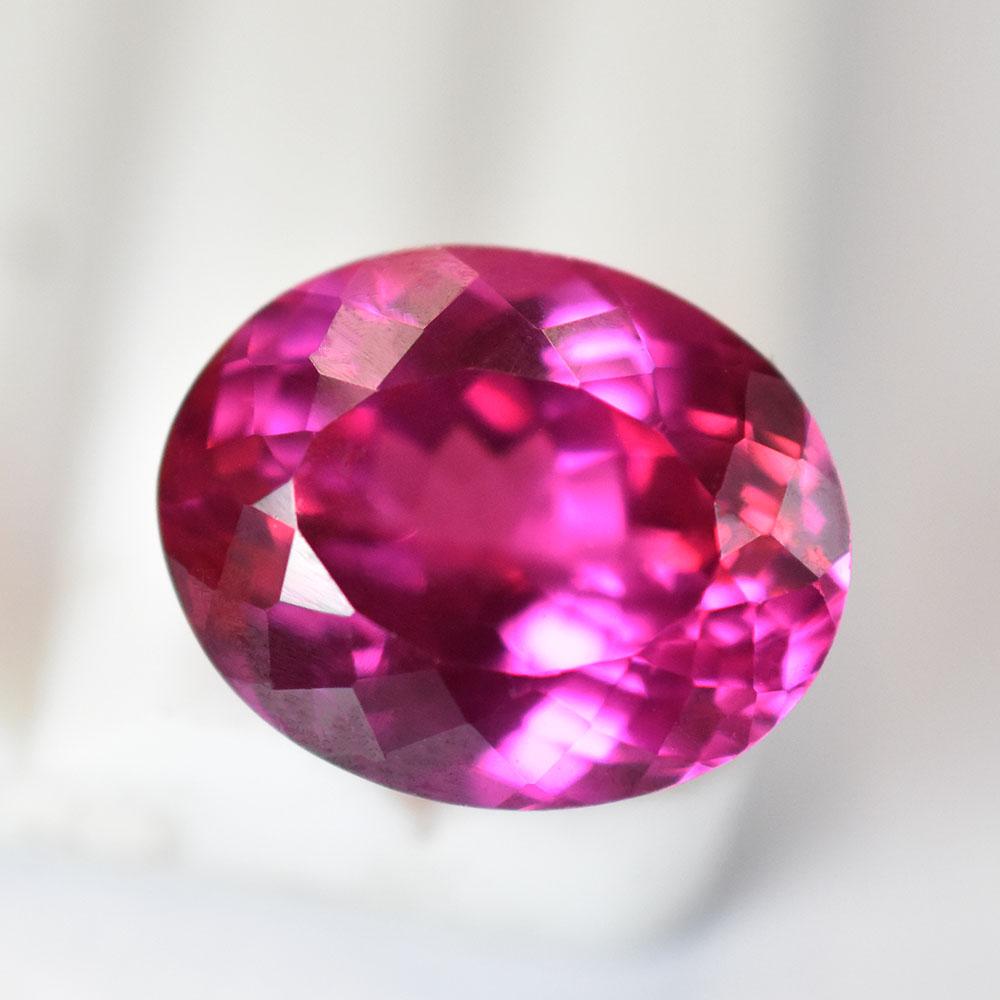 Natural Pink Tourmaline Loose Gemstone 12.50 Ct Brillant Oval Cut October Birthday Birthstone