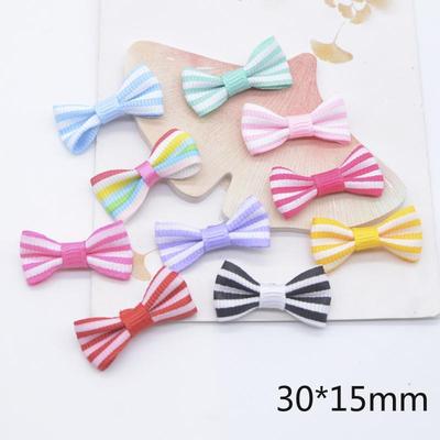 40 stuks Mini Grosgrain Lint Strik Strikjes Applicaties Platte Achterkant Scrapbooking Ornament Pleisters Accessoires DIY Knutselbenodigdheden