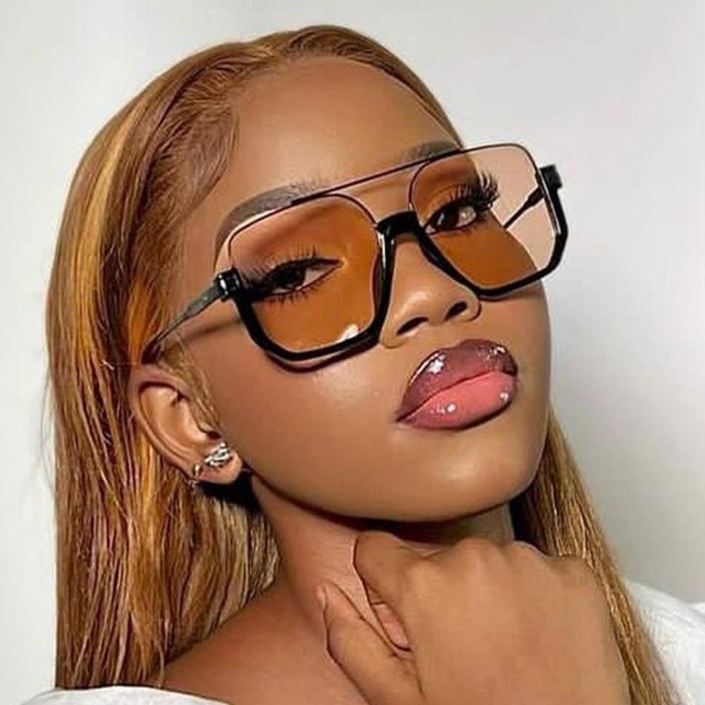 Large Frame Square Sunglasses for Women Street Fashion Classic Driving Beach Shades for Ladies Original