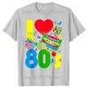Funny I Love The 80s 70s 80s Party Retro T Shirts Cotton Streetwear Gifts Mens Clothing Fashion Casual Loose Oversized T Shirt