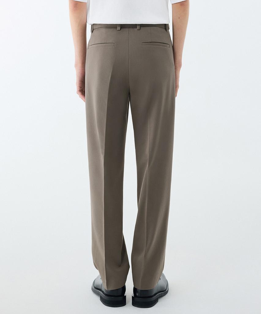 MUSINSA STANDARD Straight Hidden Banding Slacks [Dusty Beige]