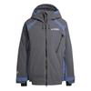 adidas 2L Minimalist Comfortable Aesthetic Windproof Waterproof Insulated Ski Jacket Men Jacket Dark-Gray Soft-Ink-Blue JV8736