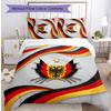 Belgium Football Printed Bedding 3 Piece Set Cozy Breathable Bed Cover Set As Housewarming Holiday Gift