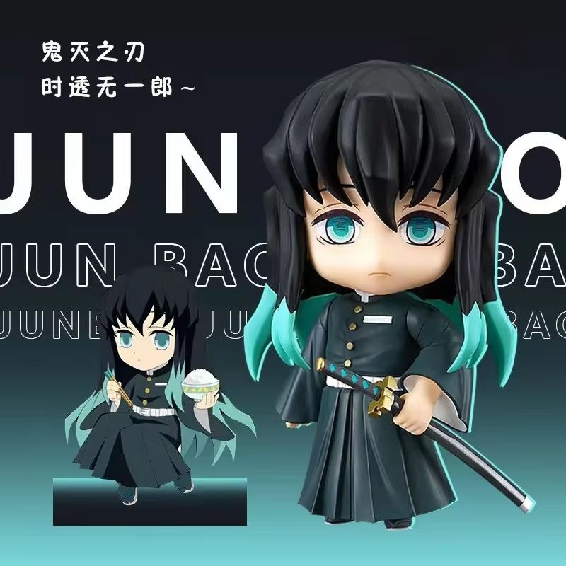 10CM Demon Slayer Tokito Muichiro Kanroji Mitsuri Articulated Action Figure Model Kit Desktop Ornament Boy Toys Fun Gift PVC Poseable Scale Detailed