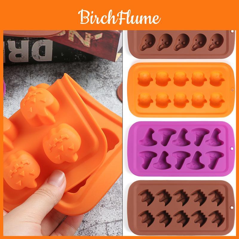 Premium Silicone Halloween Pumpkin Chocolate Mold For Candy Cookie And Ice Cube Creation