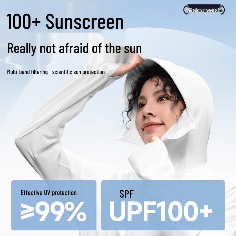 Mark Fairwhale Veste à capuche Protection Solaire en Soie Glacée pour Homme