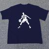 Basketball Player Silhouette T-Shirt,Soft Breathable & Fade-Resistant, Classic Fit for Daily Casual Wear