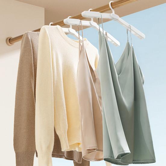 Foldable Travel Hanger with Clips Portable Clothes Hangers Collapsible Space-Saving Hangers for Cruise Vacation