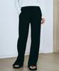 NEEV Slim Ribbed Wide Banding Pants (Black)