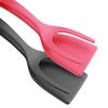 Multi-Functional 2 In 1 Egg Spatula Tongs - Nylon Grip Flip Clamp Steak Pancake Fried Turners Kitchen Cooking Tools Accessories
