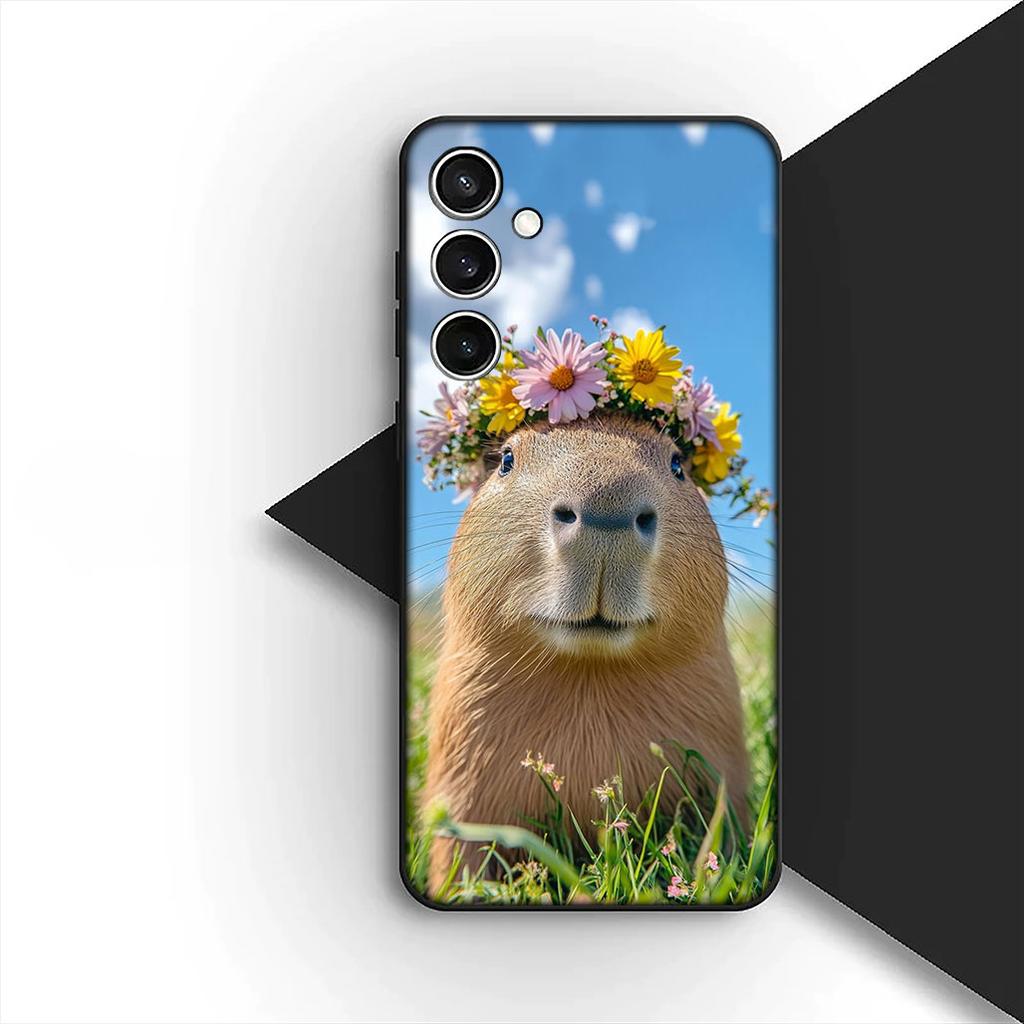Cartoon C-Capybaras Kawaii Cover for Samsung Galaxy S22 S21 S20 FE Ultra Plus A07 A15 A16 A17 A25 A37 A57 + Coque Phone Case