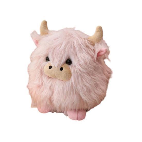 Highland Cow Plush Doll Soft Stuffed Animal Toy Cute Plush Doll for Stress Relief Soft Material PP Cotton Filling Perfect Gift for Kids Friends Family