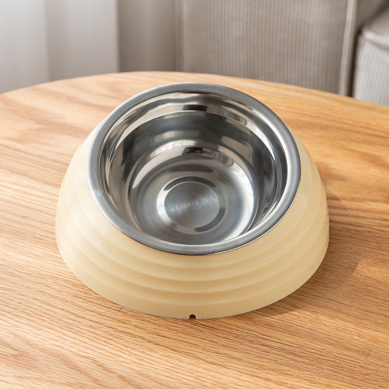 Non-Slip Donut Pet Bowl for Cats and Dogs