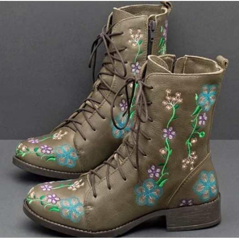 Herbst und Winter neue hohe Stiefel mit quadratischem Absatz Ritterstiefel große Größe Schuhe einfarbig Seitenreißverschluss Stiefel