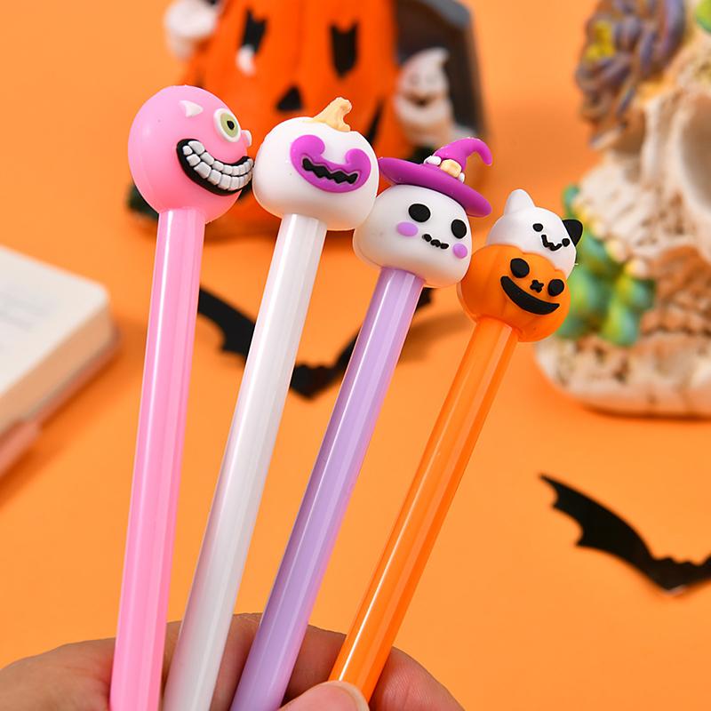 5/10 STÜCKE Halloween-Stil Gelstift Kürbis Geist Zombie Stifte Gastgeschenke für Studenten Festivalatmosphäre Niedliche Schreibwaren Schulsachen ZYF