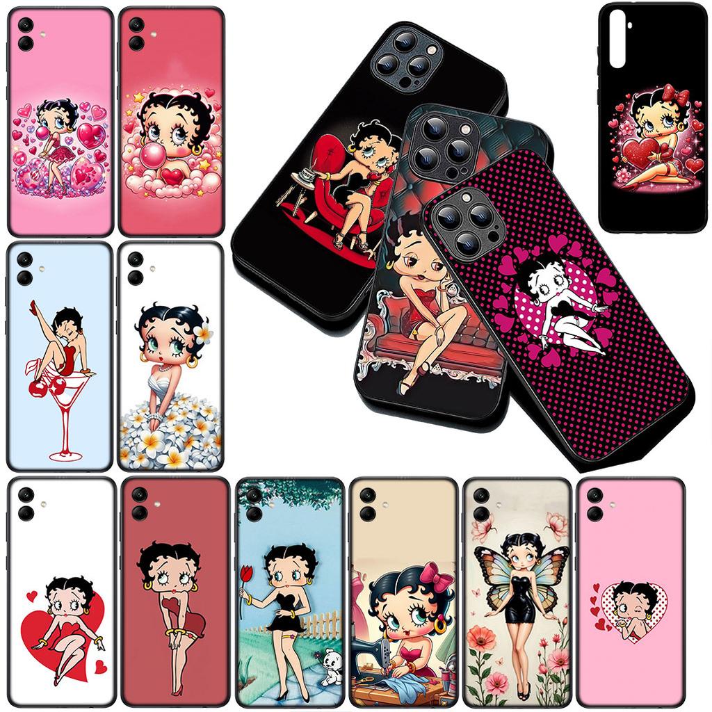 Casing for Apple iPhone 16 14 15 Plus 11 Pro Max 16E ProMax + 16Plus 15+ 14+ Phone Cover Soft Case Anime B-Bettys Lovely B-Boops