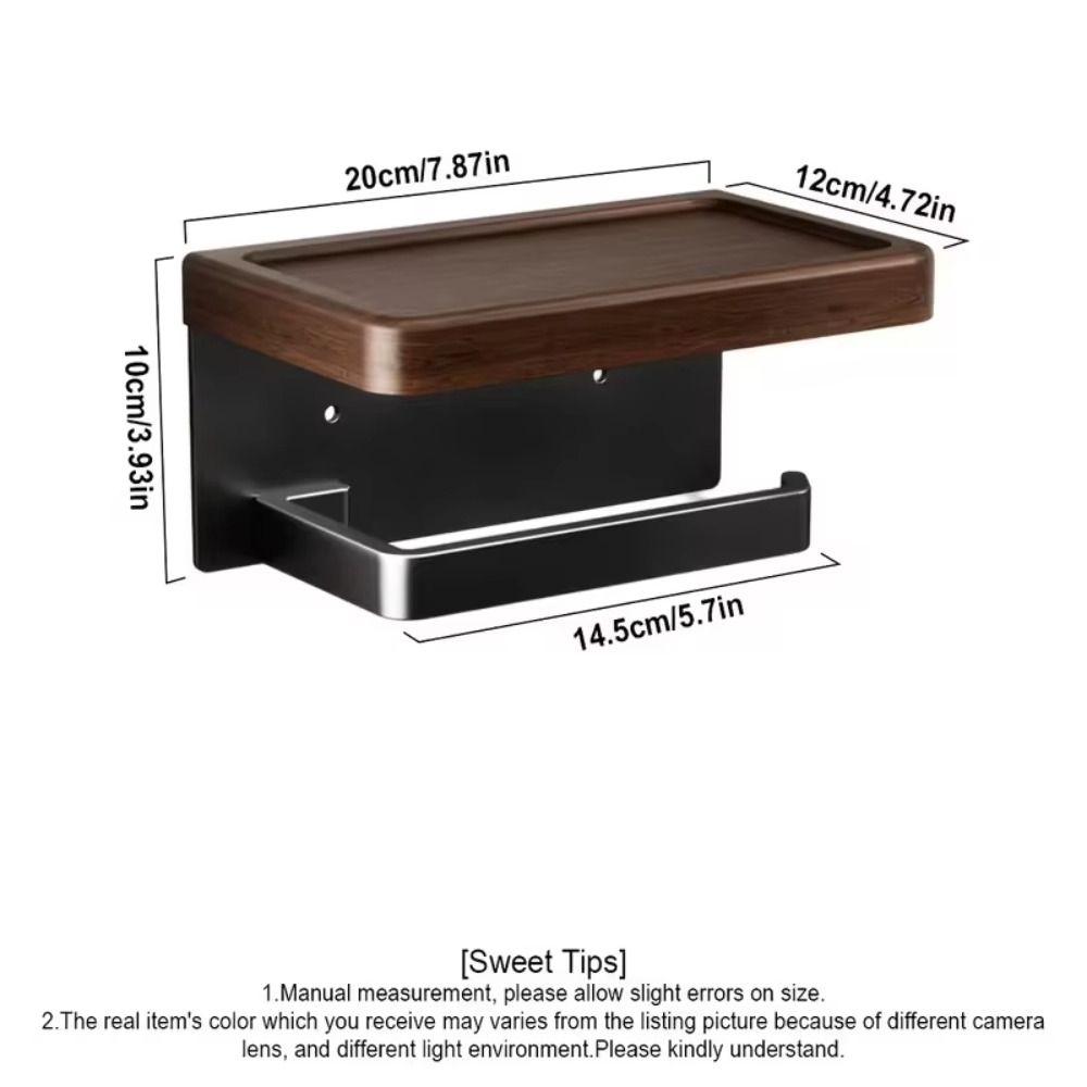 With Storage Tray Toilet Paper Roll Dispenser Waterproof Bathroom Tissue Roll Rack Bathroom Sink
