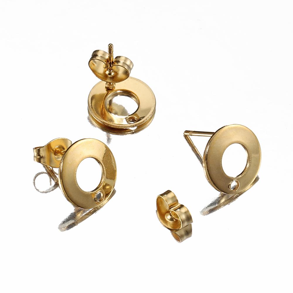 10pcs Stainless Steel Earrings Making Materials Findings Ear Studs Dangle Earrings Earplugs for DIY Jewelry Making Accessories