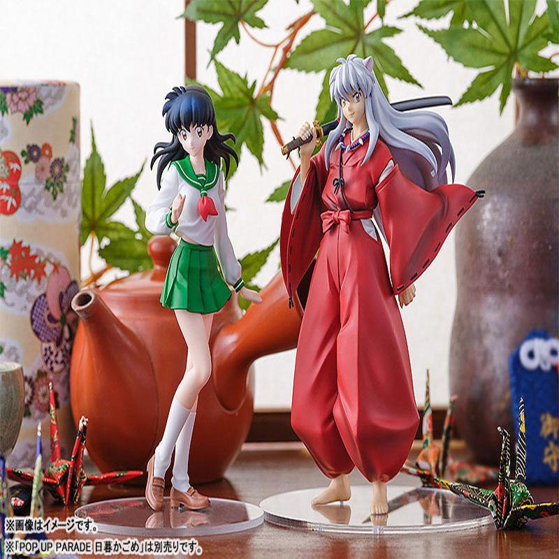 18cm Anime Inuyasha Figure Kiky Sesshoumaru Higurashi Kagome Action Model Toys Collectible Toy Gift PVC Articulated Poseable Detailed Movable Scale