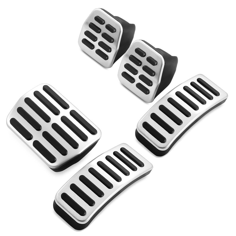 Stainless Steel Car Gas Brake Pedals MT/AT Pedal Cover for Seat Ibiza 6K 6L 6J Skoda Fabia VW Polo 9N 6R Bora Golf MK4 IV