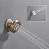 Chrome Black Body Sprays Round Square Shower Spa Massage Body Jet Concealed Shower Spray Head Bathroom Accessories