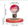 Black Technology Magnetic Levitation Rainbow Light Bulb Glass Material Glowing Design Creative Atmosphere Night Light