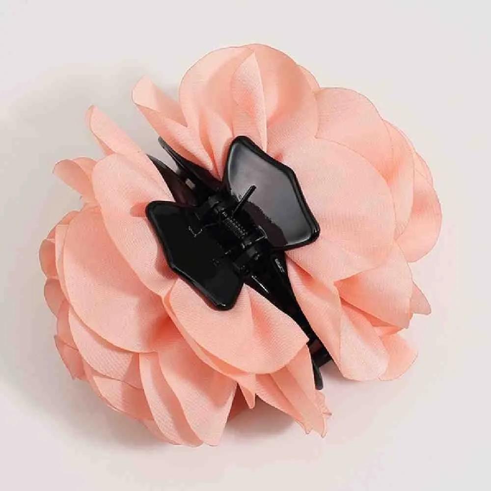 Chamol Flower Hair Clip Peach Updo Hair Clip Hair Clip Flower Hair Clip Hair Clip