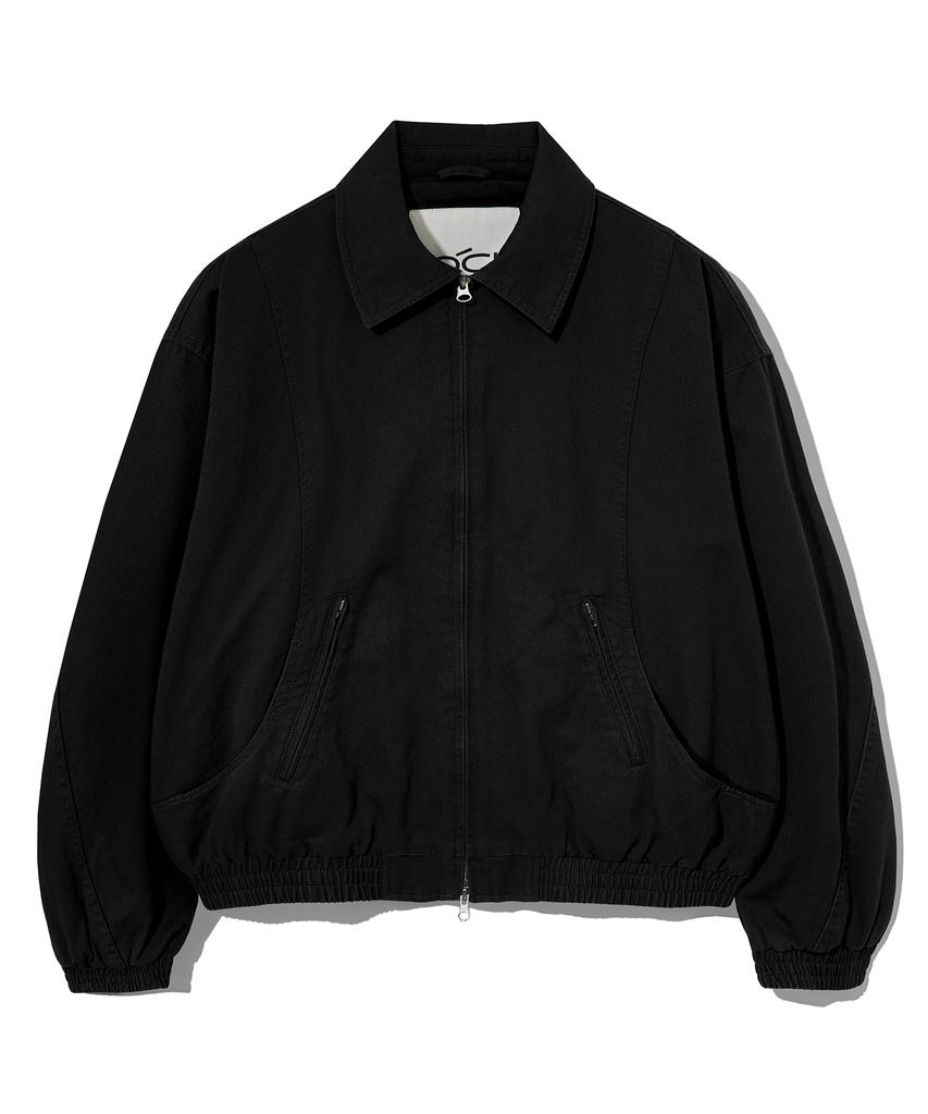 Costume O’Clock Cotton Curved Washed Blouson Jacket Navy Coosjk042Navy