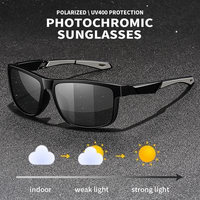 Photochromic Sports Vintage Sunglasses Men Women Fishing Cycling Driving Mountaineering Chameleon Sun Glasses UV400