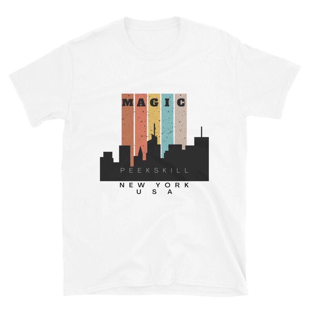 Magic Peekskill NY Skyline Everyday Travel T-Shirt