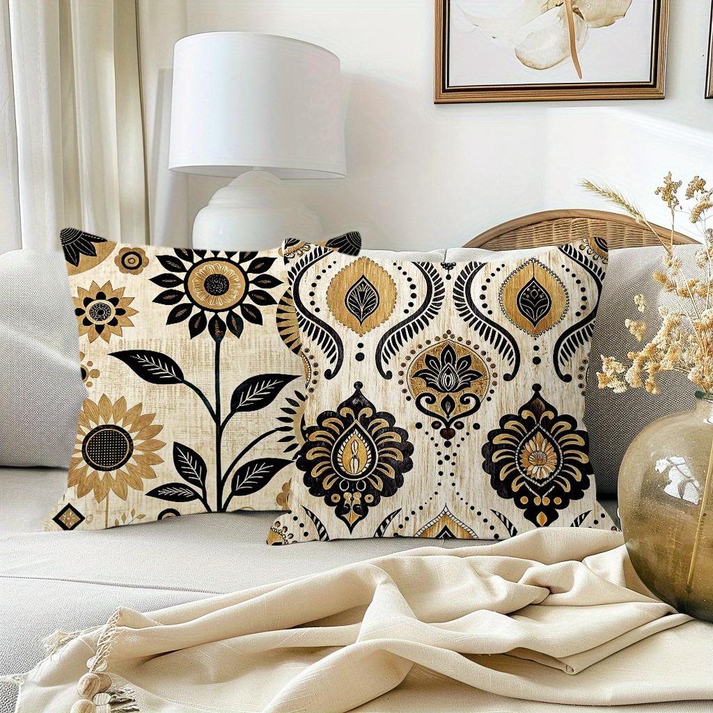 Ethnic Bohemian Geometric Floral Pillowcasesuitable For Sofa Car Bedroom Decorative Cushion Cover Pillow Cover