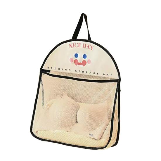 Mesh Storage Bag Large Capacity Wardrobe Organizer Breathable Hanging Storage Net for Underwear Socks