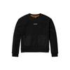 Logo Print Crew Neck Sweatshirt Women Sweatshirt Black A5X2W-001