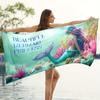 Mermaid Pattern Beach Towel Quick-Drying Water-Absorbent Bath Towel Super Soft Beach Towel For Beach Bathroom Outdoor Camping