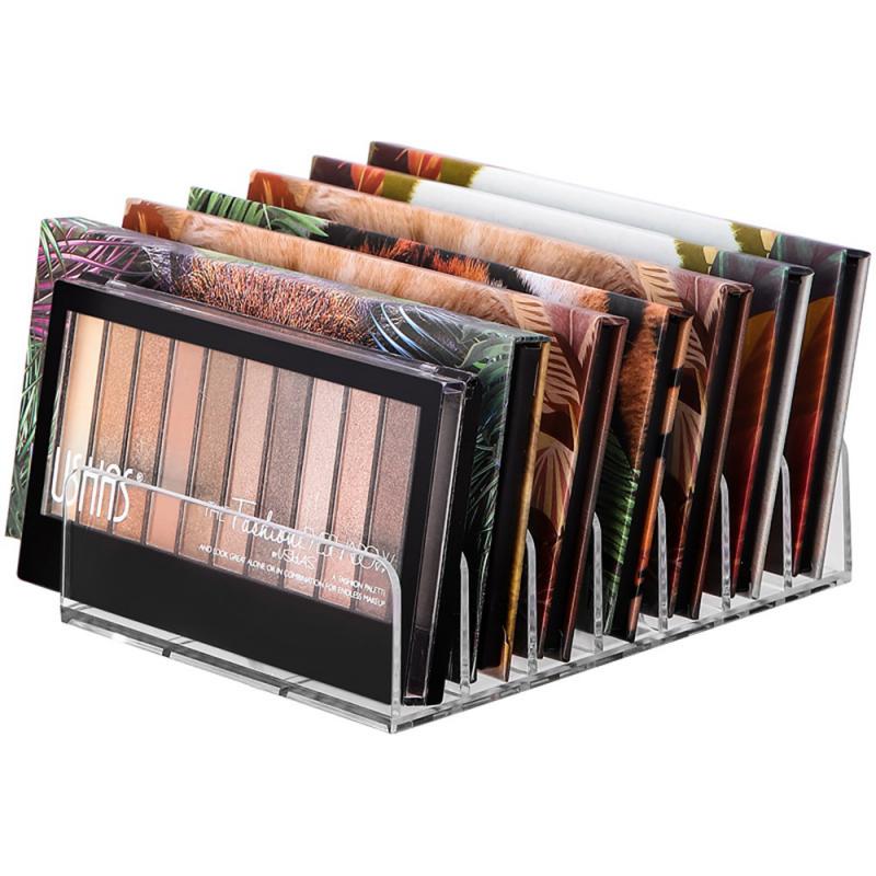 1~5PCS Acrylic Compact Eyeshadow Palette Organizer Display Tray Storage Box Cosmetics Makeup Rack Holder Drawer Organizer 7 Grid