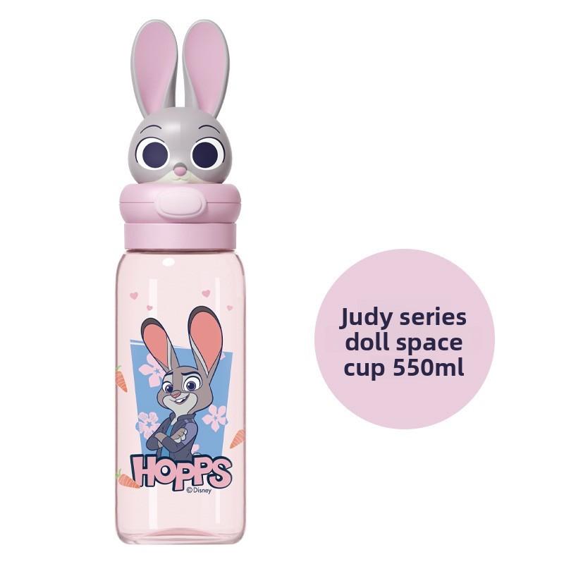 Zootopia Judy And Nick Tritan Kids Water Bottle With Straw For School And Travel