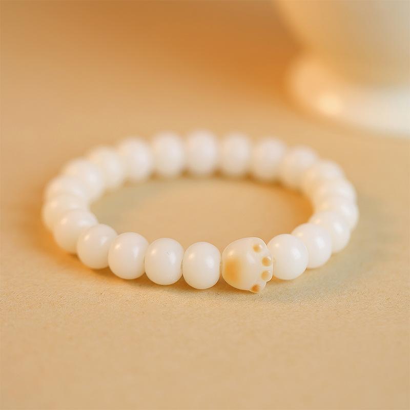 Charcoal Burnt Cat Claw Cat Bodhi Root Bracelet Women's Natural White Jade Bodhi Zi Wraps Fingers Soft Play Holding Bodhi Bracelet