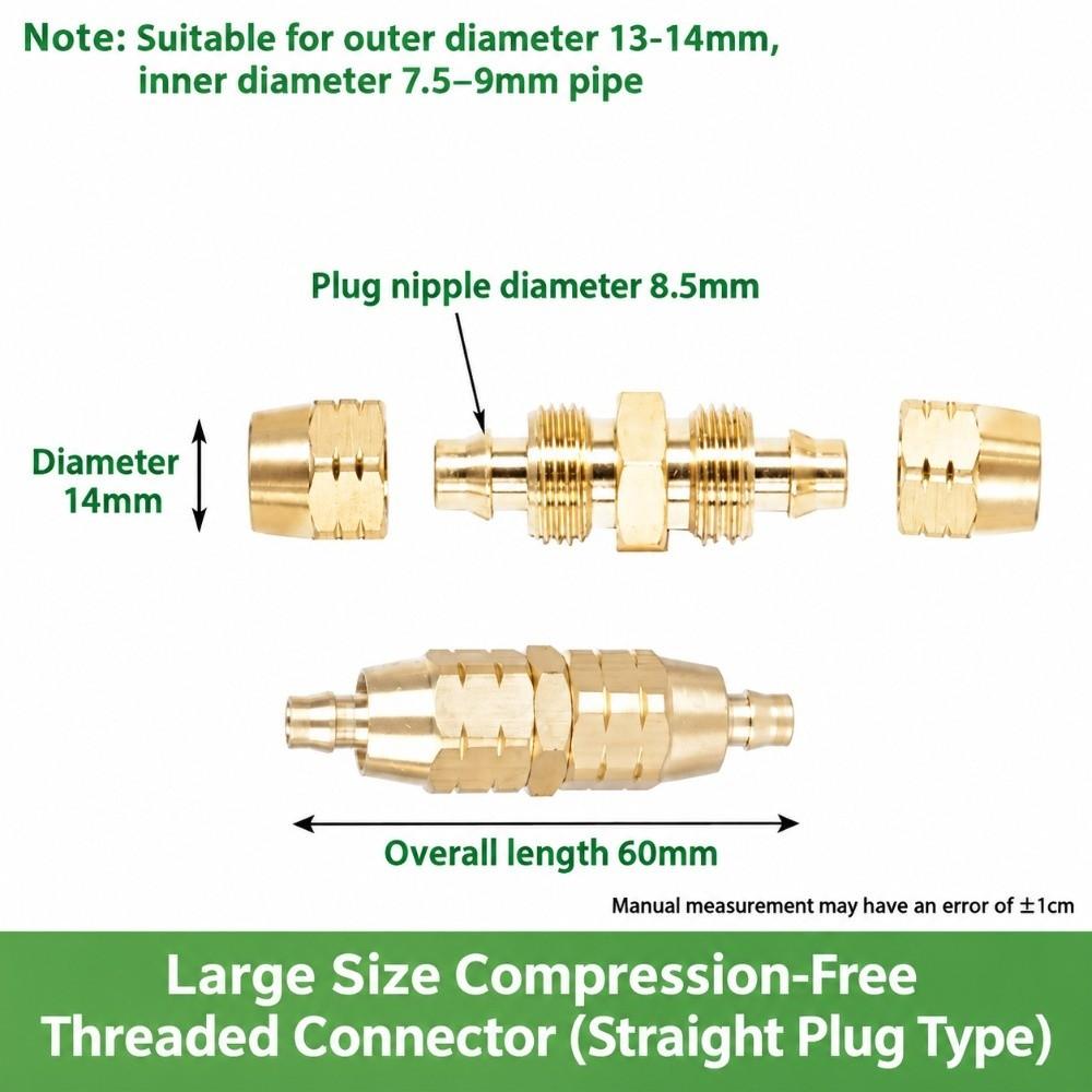Copper Quick Coupling Connector Detachable Center Copper Hose Connector  for Pesticide Sprayer Hose