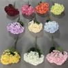 5 Heads Artificial Hydrangea Silk Simulated Decorative Fake Flowers Home Decor Wedding Floral Arrangement Wedding Bridal Bouquet