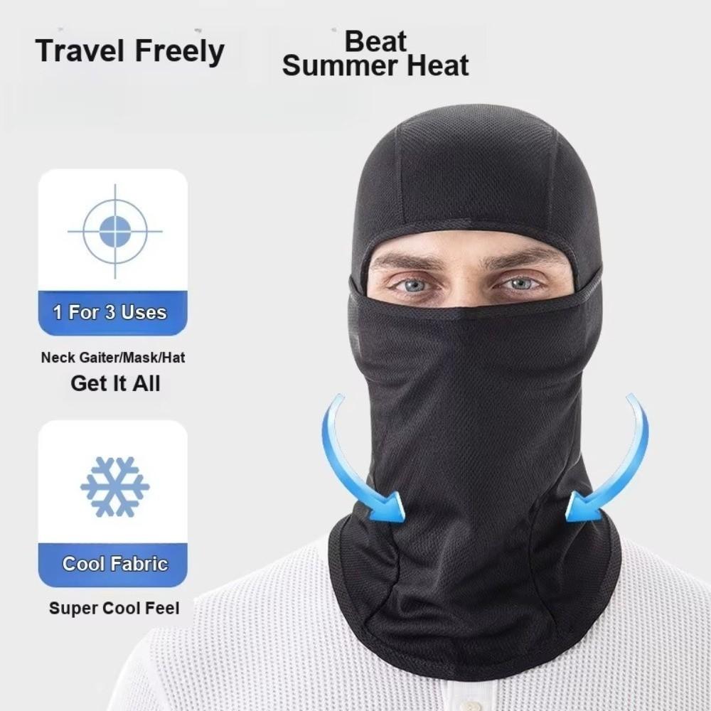 Sun Protection Balaclava Sweat Absorbent Face Mask Sun Protection Head Cove Helmet Liner