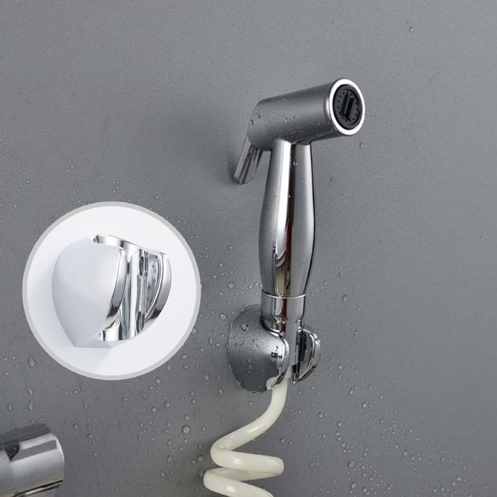 2Pcs Wall Mounted Handheld Shower Head Holder with Scews Toilet Bidet Sprayer Holder Fixation Base Bathroom Accessories