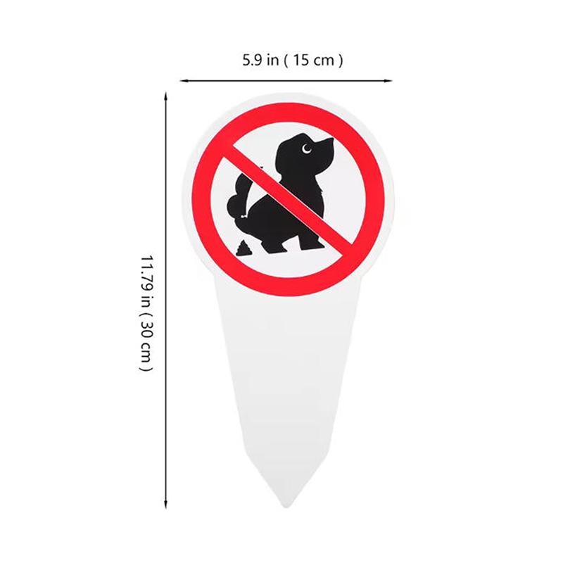 "No Dog Poop" Warning Sign – Waterproof Outdoor Yard Sign with Stake, No Pet Waste Allowed for Clean Gardens & Neighborhoods