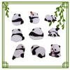 Panda Embroidery Patch: Mid-Autumn Cartoon Style Self-Adhesive Sticker