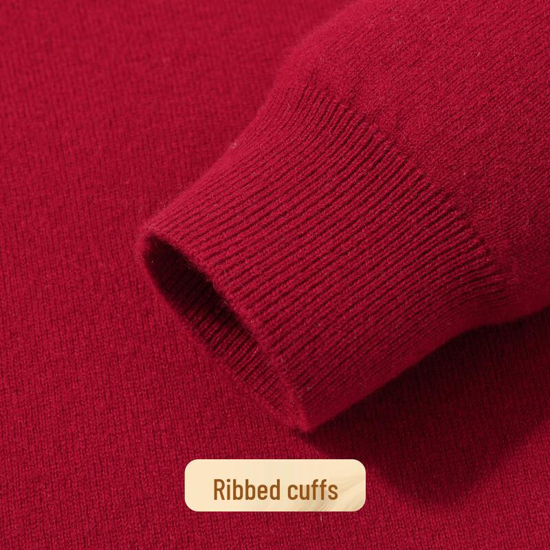 Men's V-Neck Cashmere-Wool Blend Pullover Sweater
