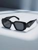 0PR-17WSF Black Square Sunglasses