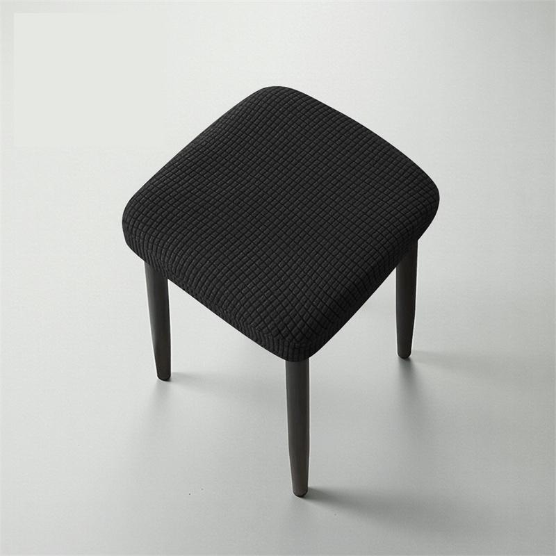 1/4pcs Polar Fleece Stool Cover Durable Elastic Non-slip Chair Seat Protector Slipcover Nordic Style Square Protective Case