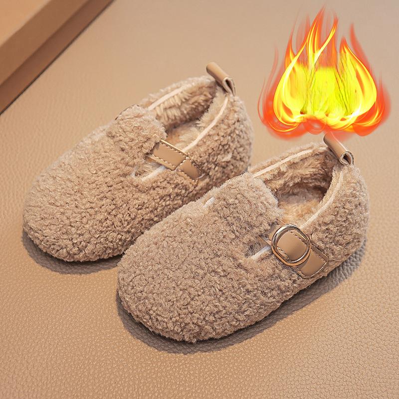 Zapatos Niña Velvet Child Cotton Shoe 2024 Winter New Boy House Shoes Warm Girls Casual Shoe Non Slip Child Shoes Infant Shoe